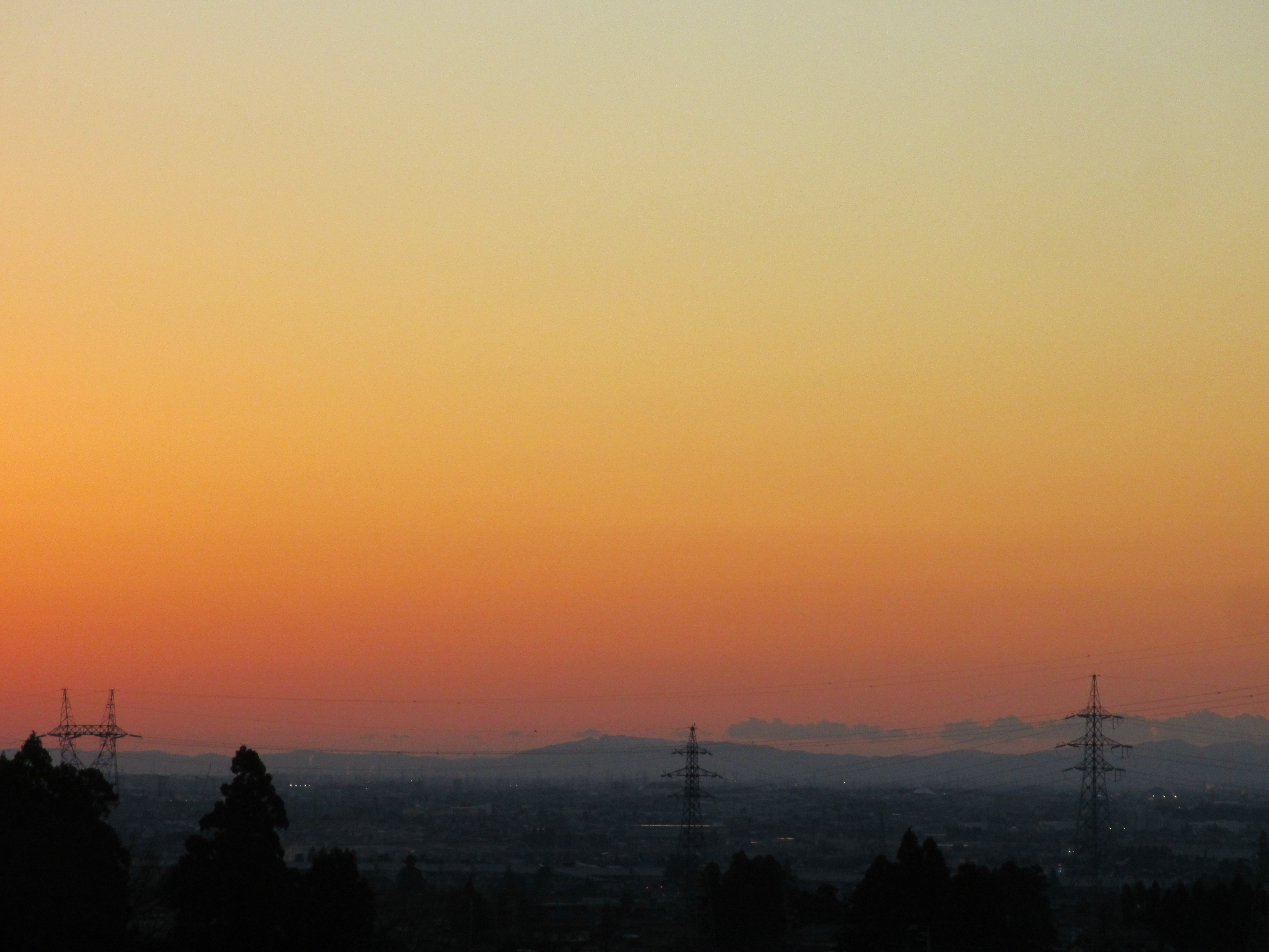 立春の夕暮れ 立春の夕暮れ