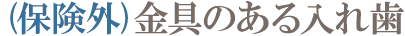 (保険外)金具のある入れ歯 (保険外)金具のある入れ歯